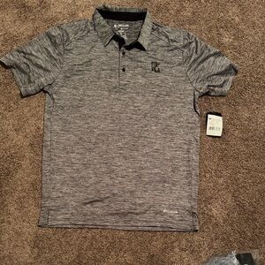 Holloway Heathered Gray Polo Shirt
